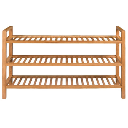vidaXL Shoe Rack Shoe Storage Organizer Shoe Shelf for Closet Solid Oak Wood